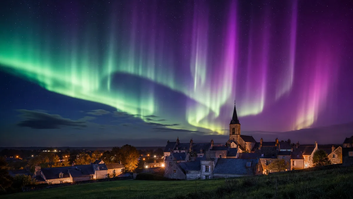 Aurores boreales en France - prevision en temps reel